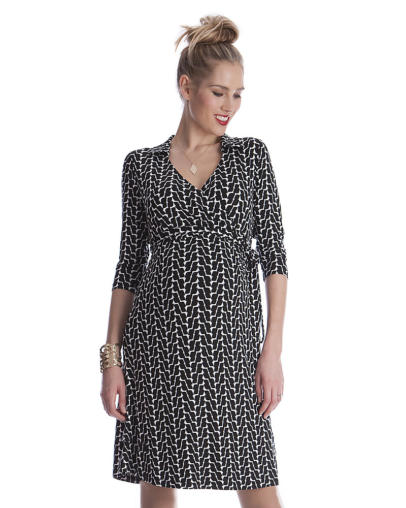 wrap around maternity dress